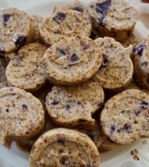 Blueberry Banana Almond Flour Biscuits