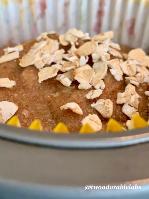 Banana Bread Pup Cakes - Two Adorable Labs