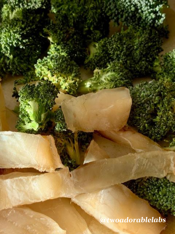 Broccoli and fish