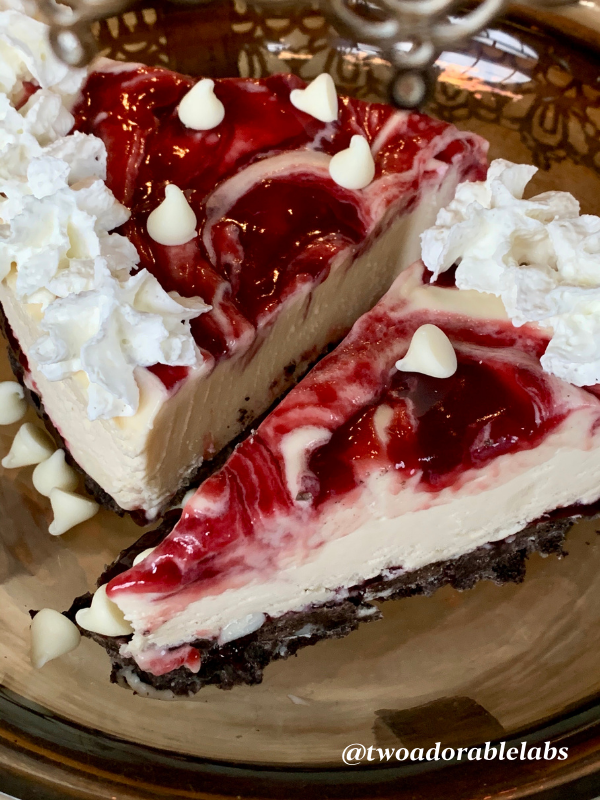 No Bake White Chocolate Raspberry Cheesecake