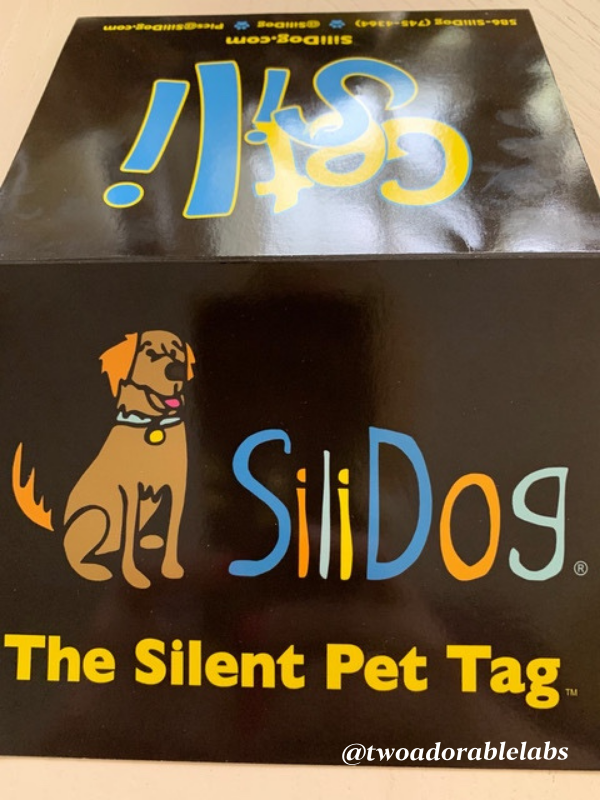 Silidog Pet Tag | www.twoadorablelabs.com