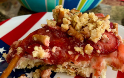 Strawberry Pretzel Pie