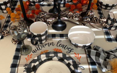 Buffalo Check Tablescape For Fall