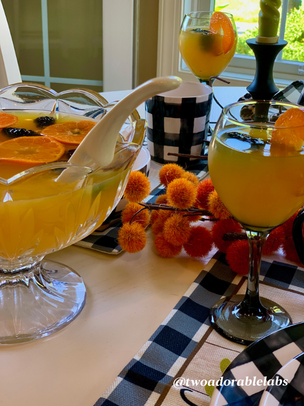 Fruity Fall Party Punch Two Adorable Labs
