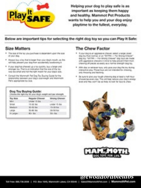 Mammoth TireBiter Dog Toy
