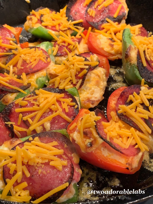 Pepper Salami Cheese Bites Two Adorable Labs