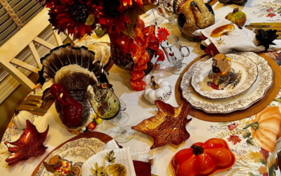 Friendsgiving Table And A Baked Brie Recipe