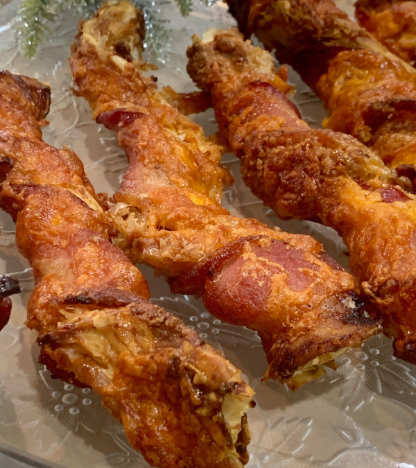 Bacon Wrapped Puff Pastry Twists