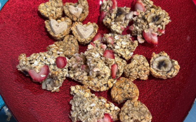 Banana Strawberry Heart And Bark Dog Treats