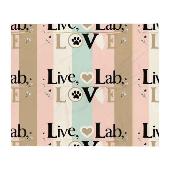 "Live, Lab, Love" Throw Blanket