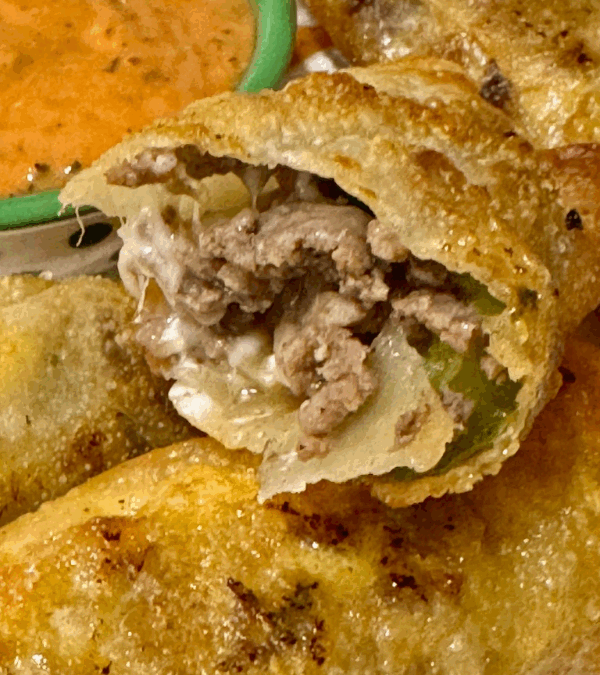 Fried Philly Ribeye Steak Wraps