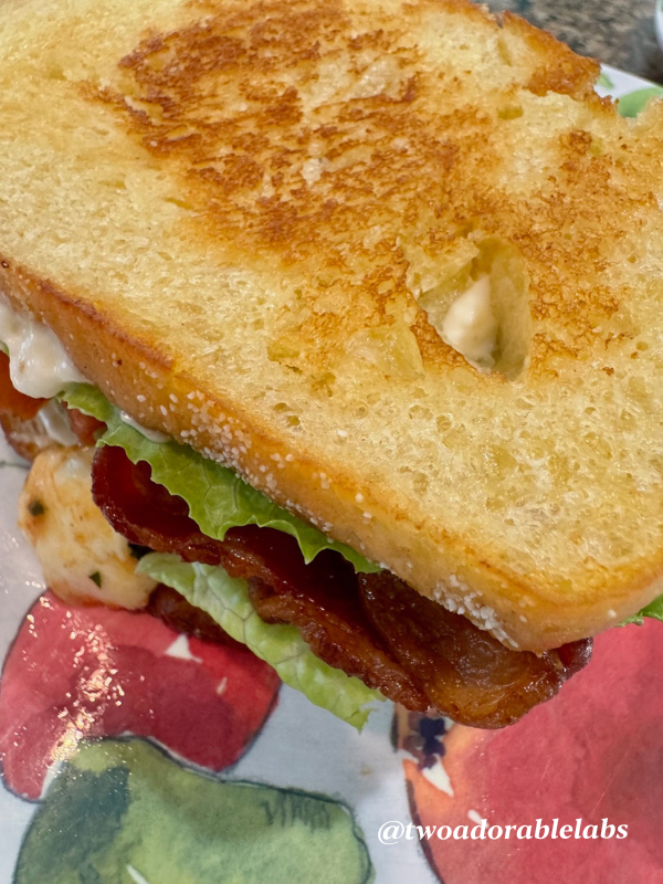 BLT Sandwich 4 A Sweet Spin On A Classic BLT | www.twoadorablelabs.com